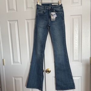 Zara Dark Blue Flare Jeans